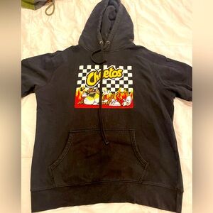 Hot Cheetos Hoodie Size L Hot Topic Black Faded Hoodie